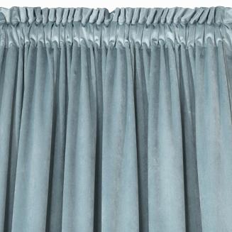 Zasłona gotowa na taśmie MELANIE 140x270 Eurofirany morska