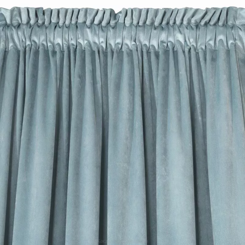 Zasłona gotowa na taśmie MELANIE 140x270 Eurofirany morska