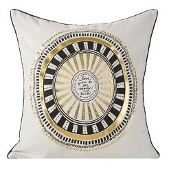 Poszewka dekoracyjna SELENA 40x40x8 Eurofirany czarny/biały/złoty