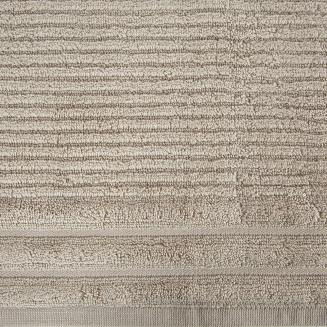 Ręcznik bawełniany SAMMY 70x140 Eurofirany beżowy wytłaczane pasy