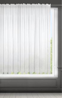 Firana gotowa na taśmie LUCY 300x160 Eurofirany biała
