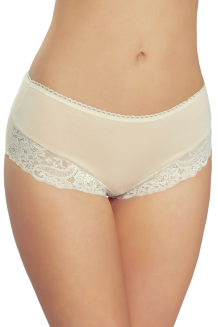 Figi damskie z koronką Venita beżowe