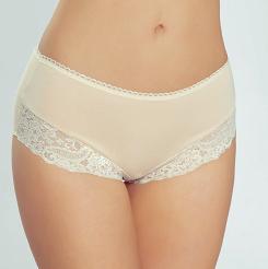 Figi damskie z koronką Venita beżowe