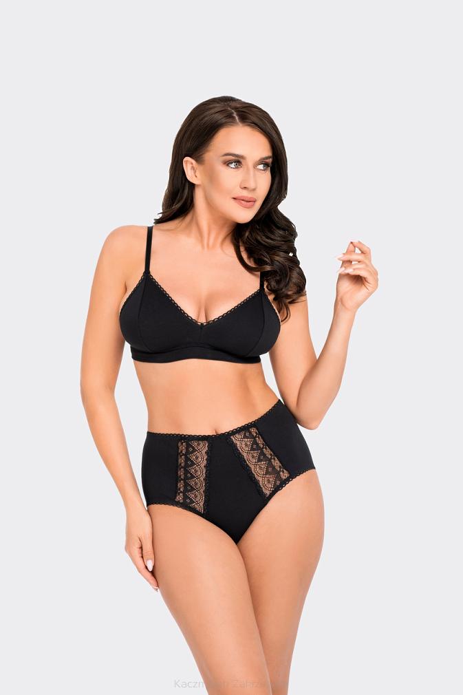 Figi damskie z wysokim stanem Babell kod 199 czarne