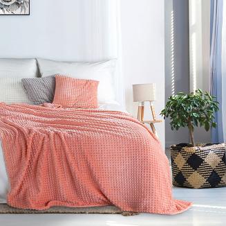 Koc narzuta AGIS 200x220 Eurofirany koralowy