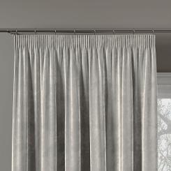 Zasłona gotowa na taśmie VELVI 140x250 pastelowy szary