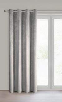 Zasłona gotowa na przelotkach BETHY 135x250 Eurofirany srebrny