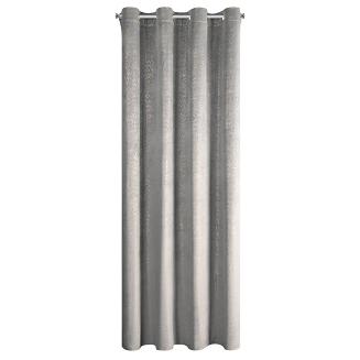 Zasłona gotowa na przelotkach BETHY 135x250 Eurofirany srebrny