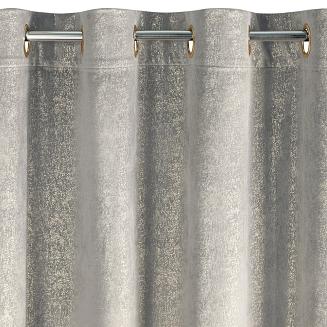 Zasłona gotowa na przelotkach BETHY 135x250 Eurofirany srebrny