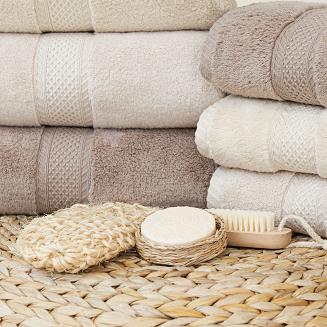 Ręcznik bawełniany RODOS 70x140 jasnobeżowy