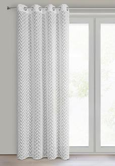 Firana gotowa na przelotkach MELI 140x250 Eurofirany biały