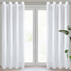 Firana gotowa na przelotkach TINA Eurofirany biały