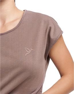 Piżama damska LUNA kod 563 beżowa / spodenki z falbanką