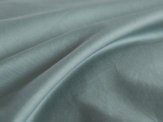 Pościel satyna bawełniana 140x200 Ruffy Premium szałwiowa z falbanką