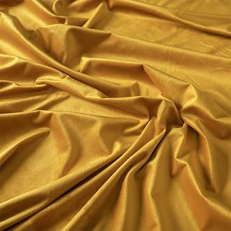 Zasłona gotowa na przelotkach VELVI 140x260 szafranowa