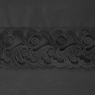 Pościel bawełniana LANA3 160x200 Eurofirany koronka czarna