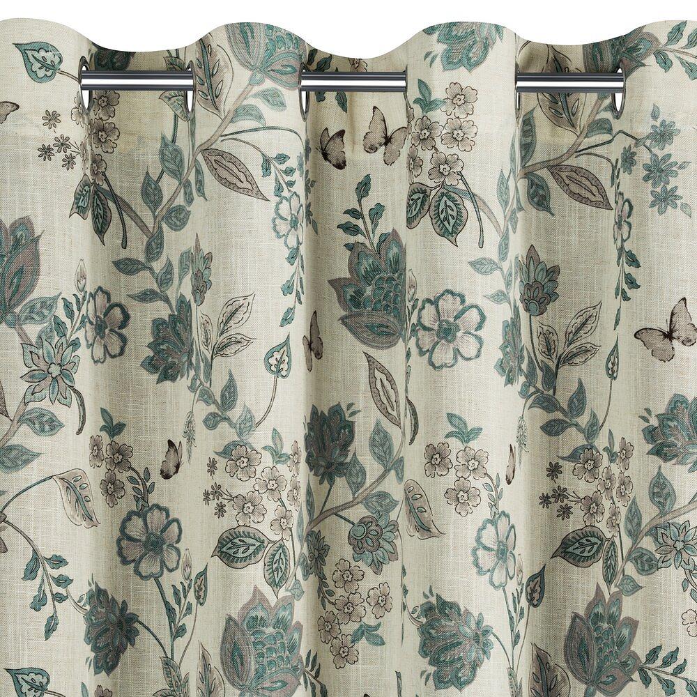 Zasłona gotowa na przelotkach TALI 140x250 Eurofirany naturalny