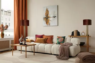 Poszewka dekoracyjna ELEGANT2 40x60 Eva Minge Eurofirany ceglasta szenilowa