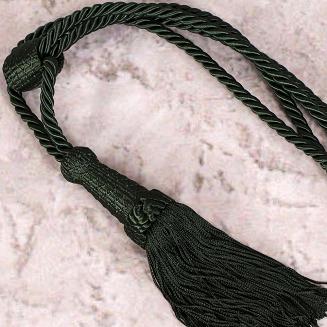 Sznur dekoracyjny do zasłon butelkowy zielony