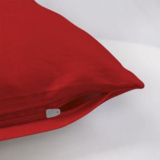 Poszewka satyna bawełniana 40x40 jednobarwna czerwona
