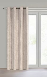 Zasłona gotowa na przelotkach ADELINA 140x250 Eurofirany beżowy