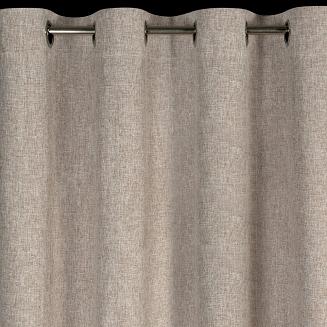 Zasłona gotowa na przelotkach ADELINA 140x250 Eurofirany beżowy