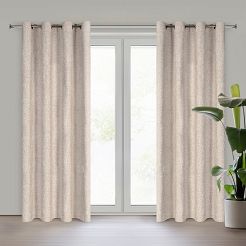 Zasłona gotowa na przelotkach ADELINA 140x250 Eurofirany beżowy