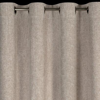 Zasłona gotowa na przelotkach ADELINA 140x250 Eurofirany beżowa melanż w stylu eko