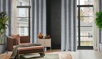 Zasłona gotowa na przelotkach LUSSI 140x250 Eurofirany stalowy