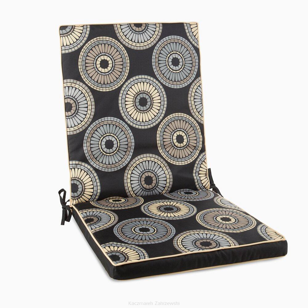 Poduszka na krzesło GARDEN 42x92x4 Eurofirany czarny