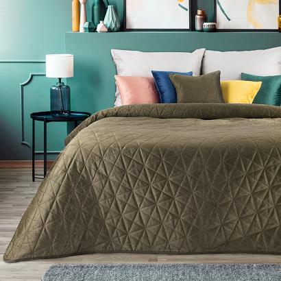 Narzuta dekoracyjna LUIZ3 170x210 brązowa pikowana