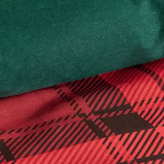 Komplet pościeli świąteczny POS 140x200 Eurofirany czerwony