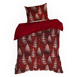 Komplet pościeli świąteczny POS 220x200 Eurofirany czerwony