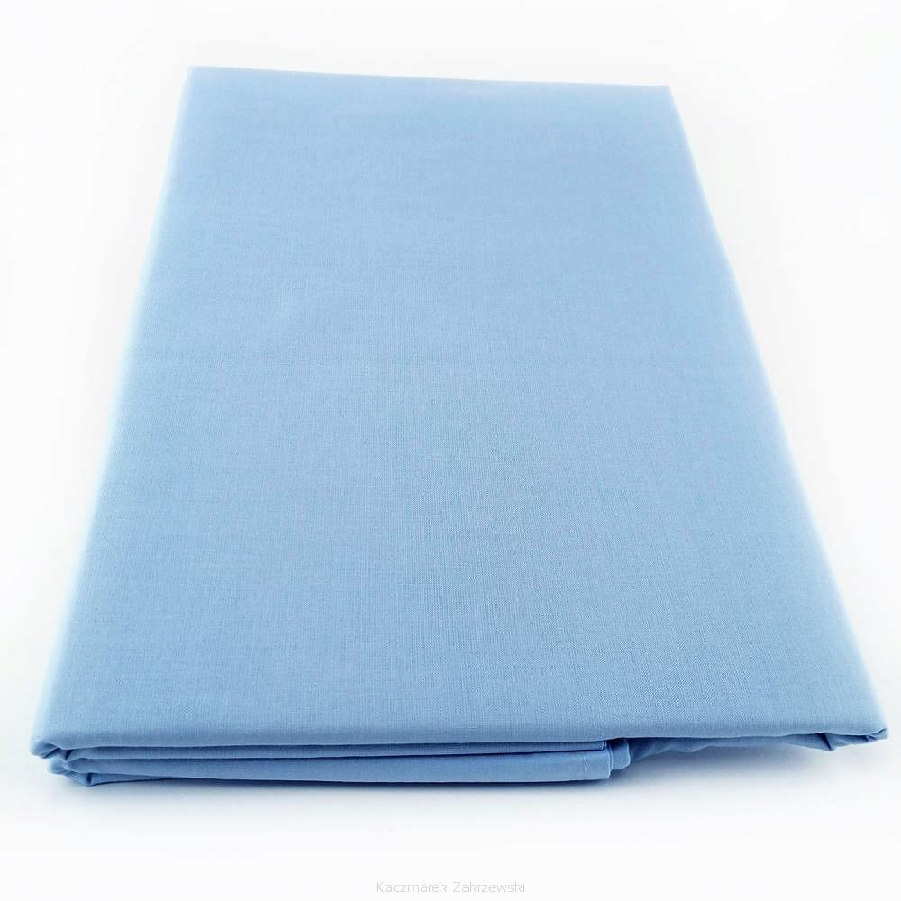 Prześcieradło bawełniane bez gumki 160x210 niebieskie WYSOKA JAKOŚĆ