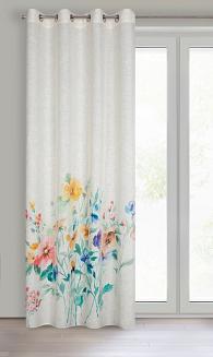 Zasłona gotowa na przelotkach AMELIA 140x260 Eurofirany naturalny