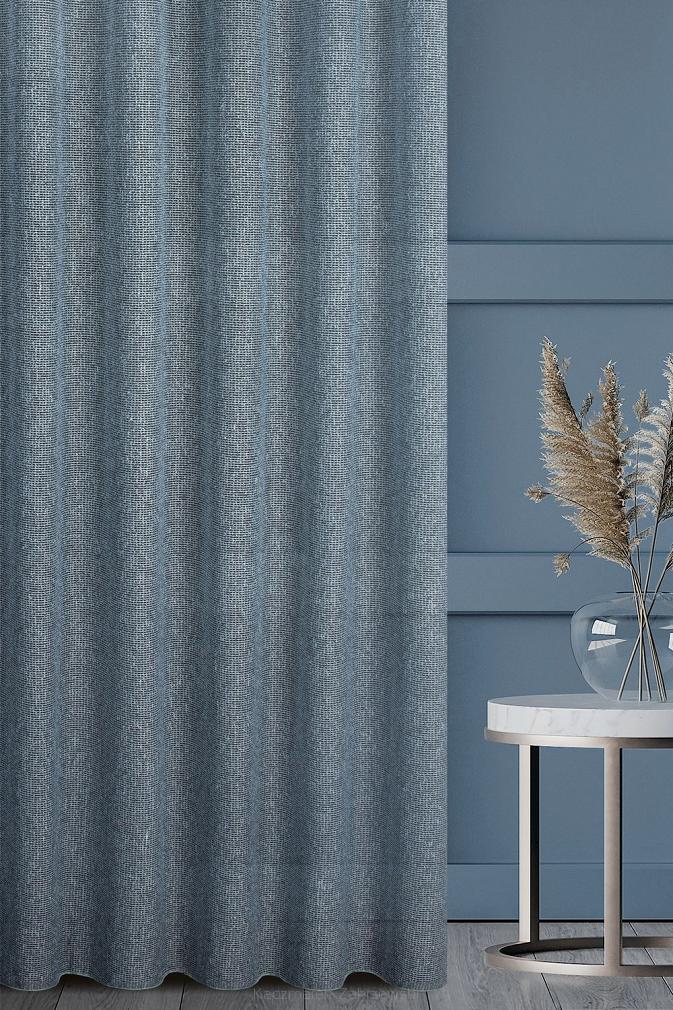 Zasłona gotowa na przelotkach PALERMO 140x250 Eurofirany popielaty