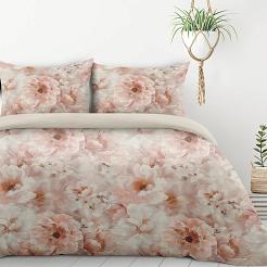 Pościel bawełniana FLORINA 160x200 Design91 beżowy