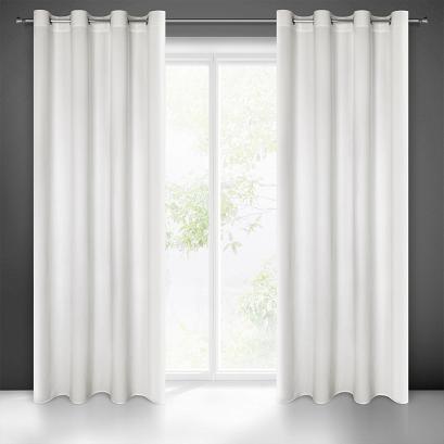 Zasłona gotowa na przelotkach MILO 140x250 Eurofirany biały