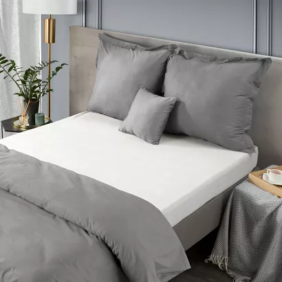 Prześcieradło frotte z gumką 180x200 Design91 kremowe