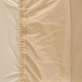 Prześcieradło ochronne z gumką jersey 70x140 Darymex beżowe