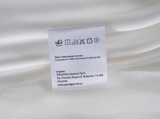 Jedwabna poszewka na poduszkę 50x60 jedwab morwowy biała