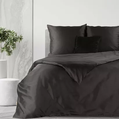 Pościel bawełniana HARMONY 220x200 Eurofirany czarna klasyka