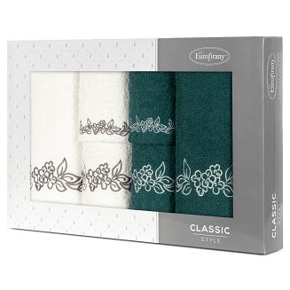 Komplet ręczników 6 cz. CLAVIA 30x50 Eurofirany ciemnozielony