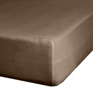 Prześcieradło jersey z gumką  220x200 Design91 brązowy