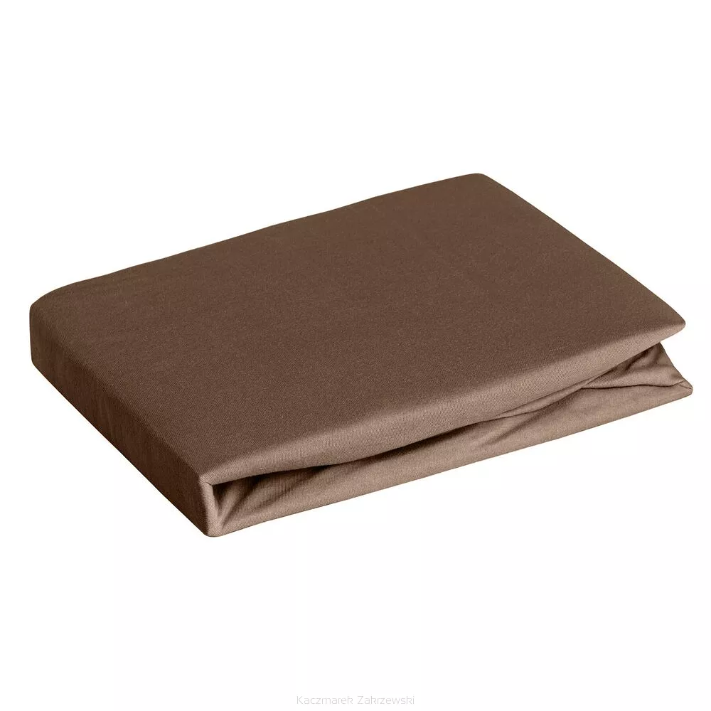 Prześcieradło jersey z gumką  220x200 Design91 brązowy