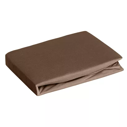 Prześcieradło jersey z gumką 200x220 Design91 brązowy