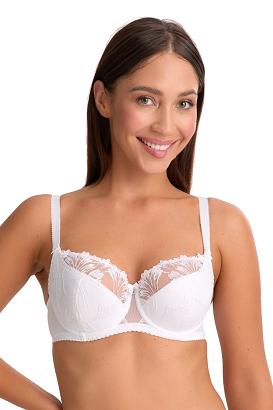Biustonosz GAIA Semi-Soft Paris 1302 półusztywniany biały