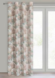 Zasłona gotowa na przelotkach DEMI 140x250 Eurofirany naturalny