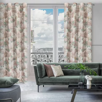Zasłona gotowa na przelotkach DEMI 140x250 Eurofirany naturalny