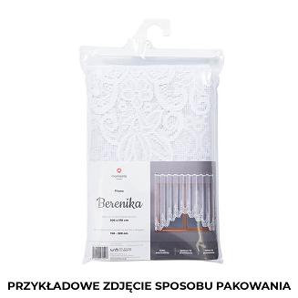 Firanka żakardowa gotowa na żabki BERENIKA 250x120 biała